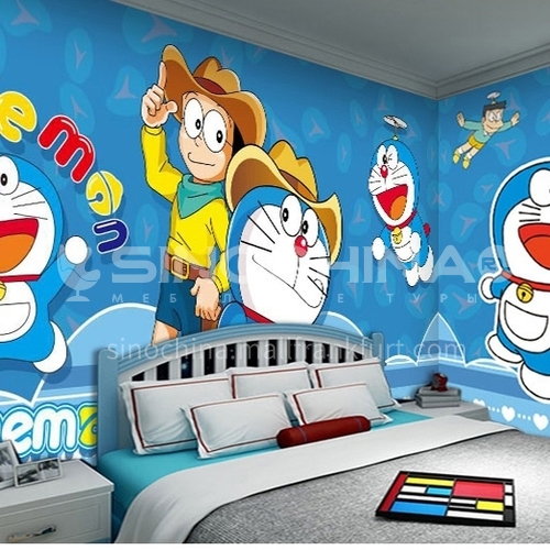 Children's cartoon style Doraemon series TV background wall bedside background wall paper  FC-DLAM